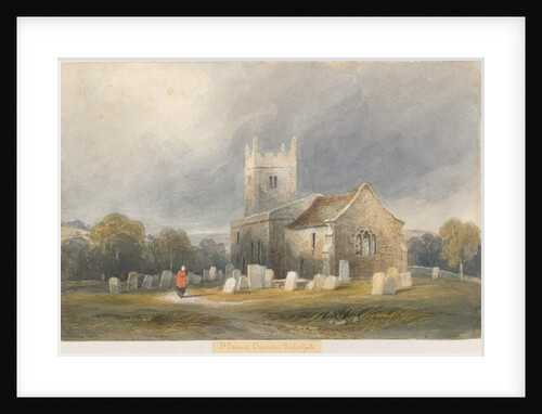 Waterfall Church: water colour painting, nd [c1830-1840] by Lewis John Wood