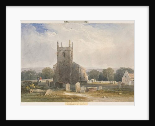 Caldon Church: water colour painting, nd [c1830-1840] by Lewis John Wood
