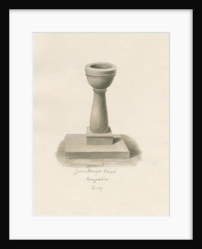 Font in Waterfall Church by John Buckler