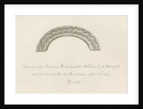 Waterfall Church - Remains of a Norman Arch by John Buckler