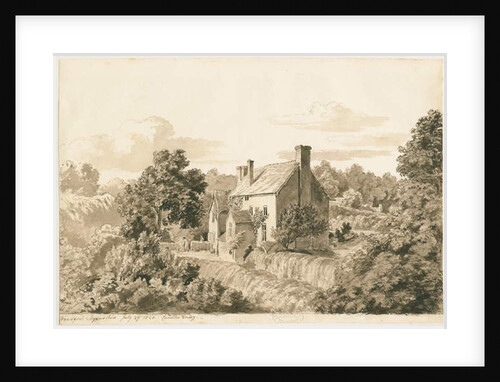 Woodford - Cottages by Cornelius Varley