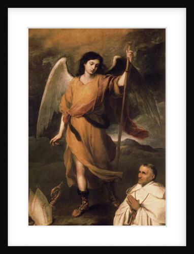 Archangel Raphael with Bishop Domonte by Bartolome Esteban Murillo