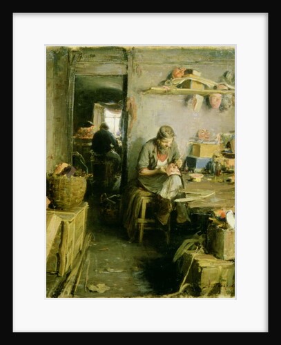 In the Mask Studio, 1897 by Abram Efimovich Arkhipov