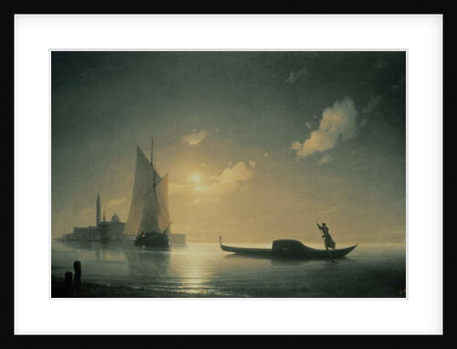 Gondolier at Sea by Night, 1843 by Ivan Konstantinovich Aivazovsky