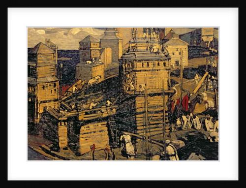 Building the Town, 1902 by Nicholas Roerich