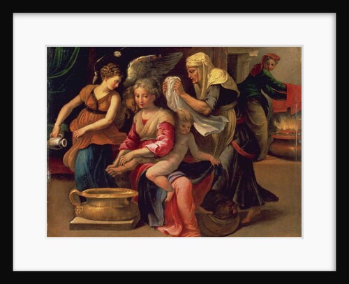 Bathing of a Baby by Parmigianino