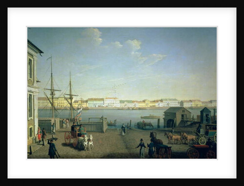 English Shore Street in St Petersburg, 1790s by Benjamin Patersson