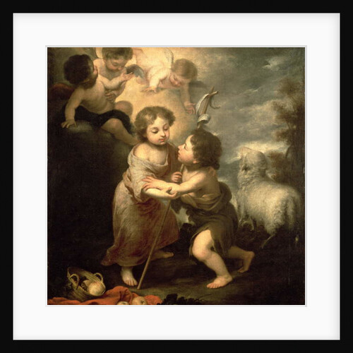 The Infants Christ and John the Baptist by Bartolome Esteban Murillo