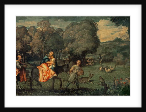 The Flight into Egypt, 1500s by Titian