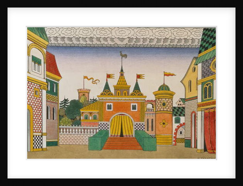 Sketch for the Opera, The Golden Cockerel, by Nikolai Rimsky-Korsakov, 1909 by Ivan Bilibin