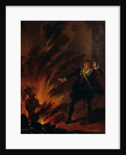 Hamlet and the Ghost of his Father by English School