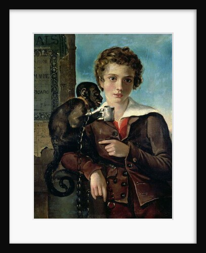 Portrait of Marius Petipa in Ballet 'Dancemania', 1837 by School Russian