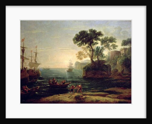 Arrival of Aeneas in Italy, the Dawn of the Roman Empire by Claude Lorrain (1600-82)