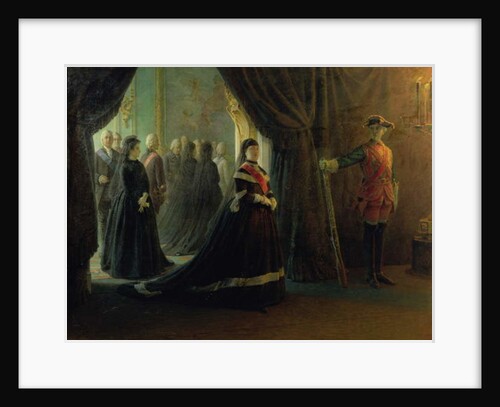 Catherine II at the Coffin of Empress Elizabeth, 1874 by Nikolai Nikolajevitch Gay