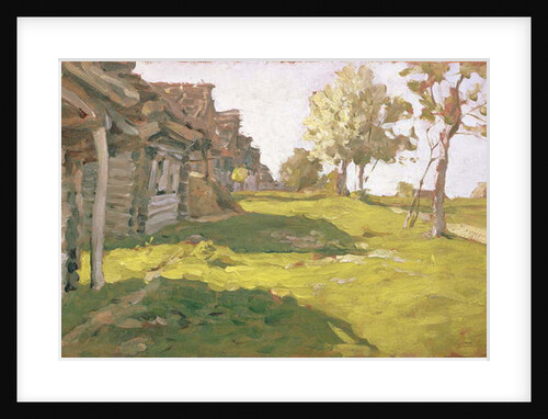Sunlit Day. A Small Village, 1898 by Isaak Ilyich Levitan