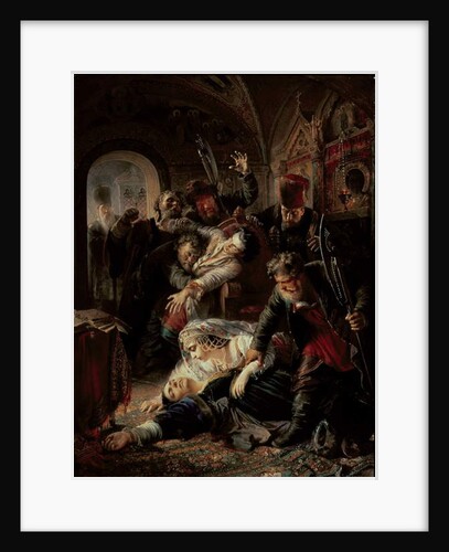 Hired Assassins Killing Tzar Boris Fyodorevich Godunov's Son, 1862 by Konstantin Egorovich Makovsky