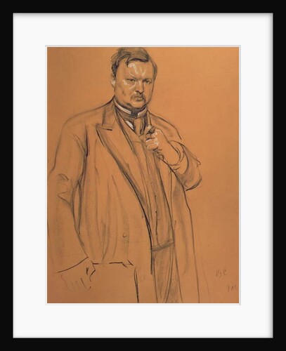 Portrait of the Composer Alekandr Konstantinovich Glazunov, 1906 by Valentin Aleksandrovich Serov