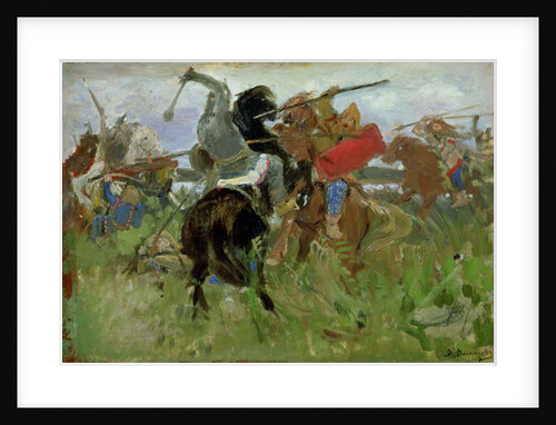 Battle between the Scythians and the Slavonians, 1879 by Victor Mikhailovich Vasnetsov