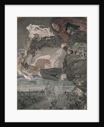 The Flight of Faust and Mephistopheles, 1896 by Mikhail Aleksandrovich Vrubel