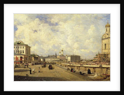 View of the Christ Saviour Cathedral in Moscow, 1880 by Aleksei Petrovich Bogolyubov