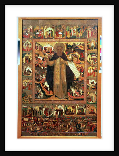 Life of St. Sergius of Radonesh, 1640s by School Russian
