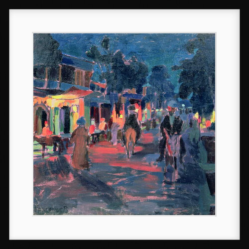 Night Cafe, 1910s by Nikolai Grigoryev