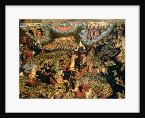 Battle between the Russian and Tatar troops in 1380, 1640s by School Russian
