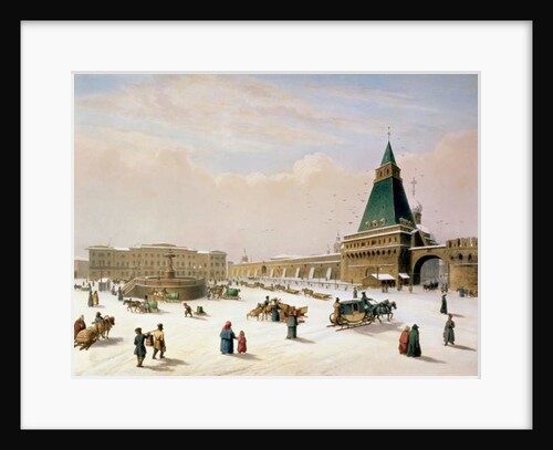 Loubyanska Square in Moscow, printed by Louis-Pierre-Alphonse Bichebois, 1830 by Paul Marie Roussel