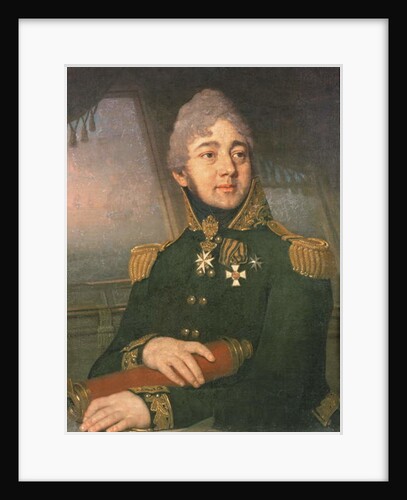 Portrait of the Russian poet Evgeny Boratynsky, 1820s by Vladimir Lukich Borovikovsky