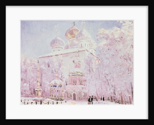 Winter in the Trinity-St. Sergius Lavra in Sergiyev Posad, c.1910 by Nikolay Nikanorovich Dubovskoy