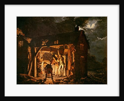 The Iron Forge Viewed from Without, c.1770s by Joseph Wright of Derby