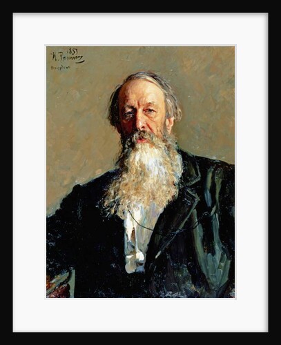 Portrait of Vladimir Stasov, 1883 by Ilya Efimovich Repin