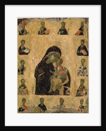 Virgin of Tenderness with the Saints, 1350-1400 by Byzantine