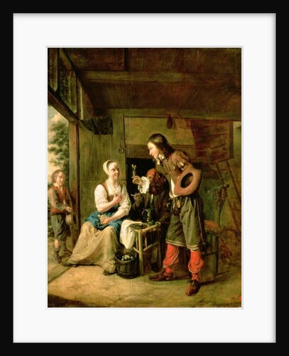 Warrior and Servant, 1653 by Pieter de Hooch