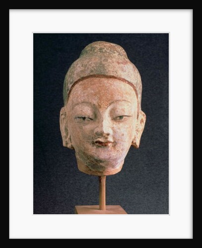 Head of a statue of Buddha, from Bezeklik, 9th-10th century by Xingjiang Xingjiang