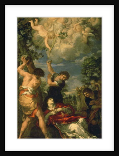 The Martyrdom of Saint Stephen, 1660 by Pietro da (1596-1669) Cortona