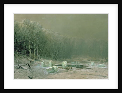 Winter, the Laying Off of Ice, 1878 by Arseniy Ivanovich Meshchersky