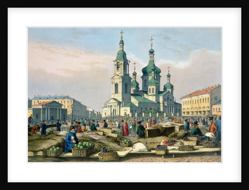 The Hay Square in St. Petersburg, c.1840 by Ferdinand Victor Perrot