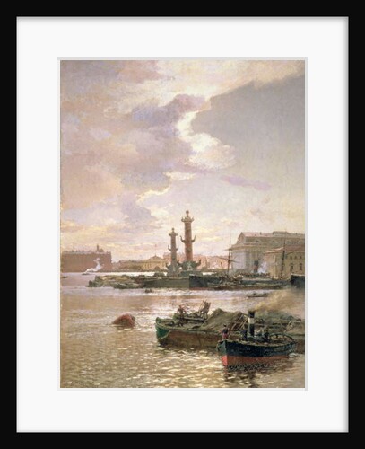 Stock Exchange in St. Petersburg, 1891 by Aleksandr Karlovich Beggrov