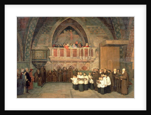 Vespers in the Saint Francis Church in Assisi, 1871 by Mikhail Petrovich Botkin