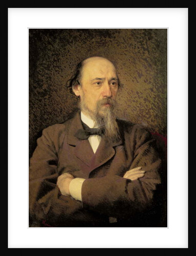 Portrait of Nikolay Alekseyevich Nekrasov, 1877 by Ivan Nikolaevich Kramskoy