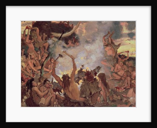 A Stone Age Feast, 1883 by Victor Mikhailovich Vasnetsov