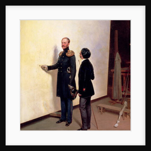 Tsar and Artist - Nikolay I in the Artist's Atelier, 1883 by Bogdan Pavlovich Villeval'de