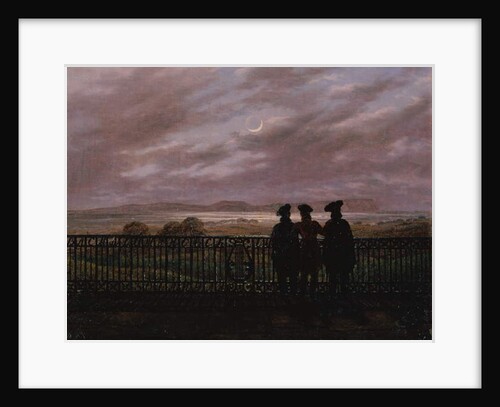 The Poets Vasily Andreyevich Zhukovsky, Sergeyevich Ivan Turgenev and Aleksandr Ivanovich Turgenev, 1820s by Caspar David Friedrich