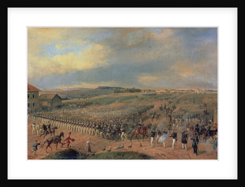 Manoeuvres, 1849 by Gustav Schwartz or Schwarz