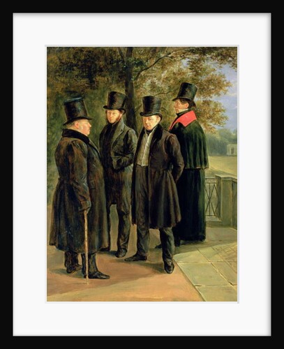 The Poets Aleksandr Pushkin, Ivan Krylov, Vasily Zhukovsky and Nicolai Gnedich by Grigory Tchernezov