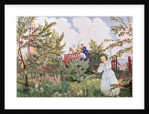 The Orchard, 1918 by Boris Mikhailovich Kustodiev