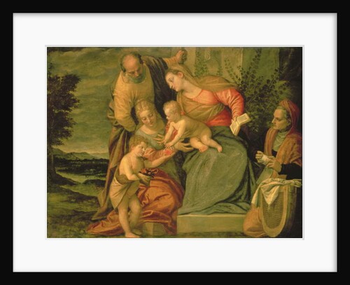 The Holy Family with St. Elizabeth and John the Baptist by (1528-88) Veronese