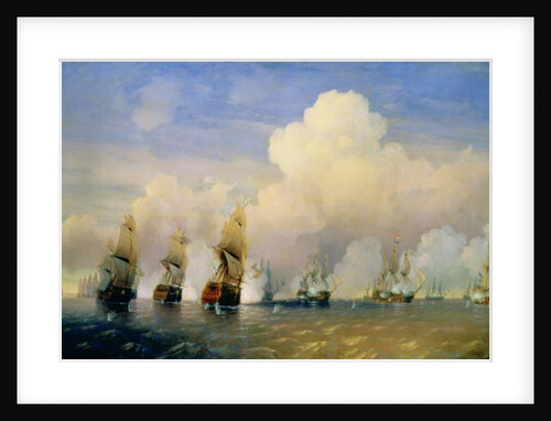 The Russo-Swedish Sea War near Kronstadt in 1790 by Aleksei Petrovich Bogolyubov