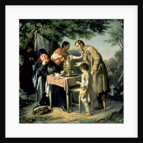 Tea Drinking in Mytishchi, near Moscow, 1862 by Vasili Grigorevich Perov